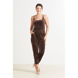 COMMANDO NWT Velvet Tank Jumpsuit in Brown // M